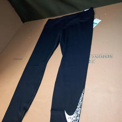 WOMENS BLACK NIKE LEGGINGS SIZE XL