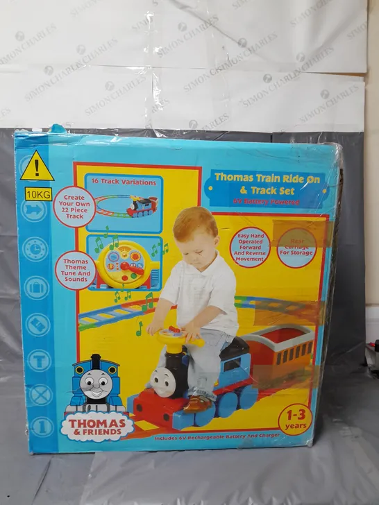 THOMAS & FRIENDS BATTERY OPERATED RIDE ON TRAIN AND TRACK SET - COLLECTION ONLY