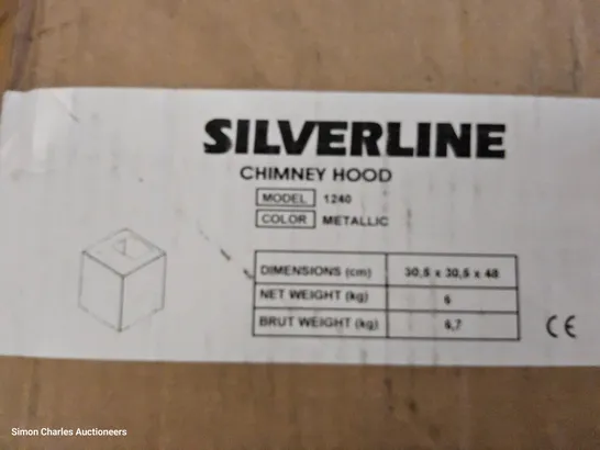 BOXED SILVERLINE CHIMNEY HOOD EXTERNAL EXTRACTER UNIT Model 1240