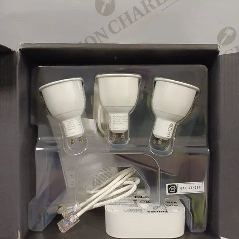 BOXED PHILIPS HUE WHITE & COLOUR AMBIANCE STARTER KIT 