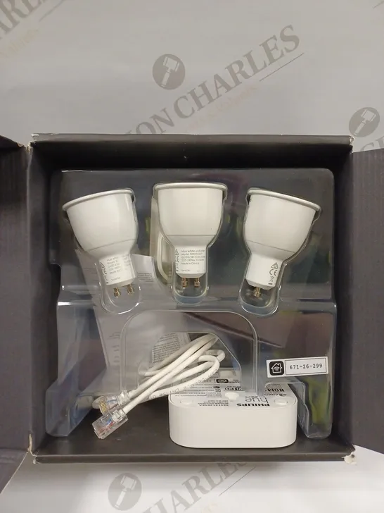 BOXED PHILIPS HUE WHITE & COLOUR AMBIANCE STARTER KIT 