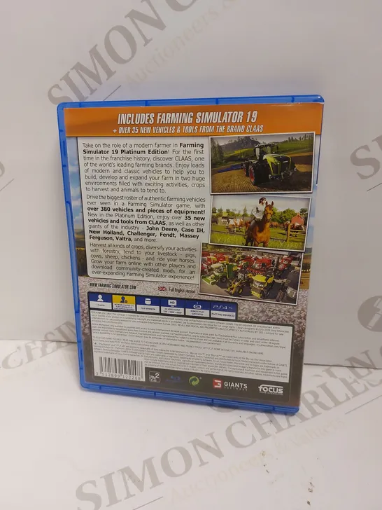 FARMING SIMULATOR 19 PLATINUM EDITION ON PS4 PEGI 3 