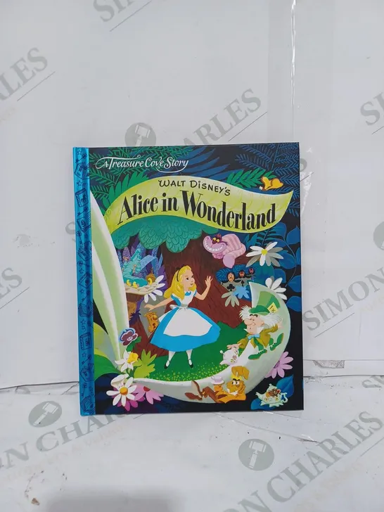 BOX TO CONTAIN APPROX. 20 X WALT DISNEY A TREASURE COVE STORY, "ALICE IN WONDERLAND" CHILDRENS BEDTIME STORY BOOKS 