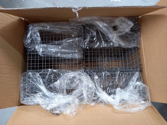 BOX OF 6 X WIRE MESH BASKETS IN "GRAPHITE" FINISH - 34XX31X16