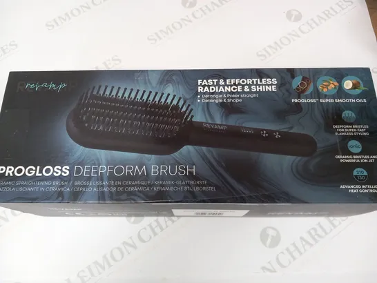 BOXED REVAMP PROGLOSS DEEPFORM BRUSH CERAMIC STRAIGHTENING BRUSH BR-2000-EU