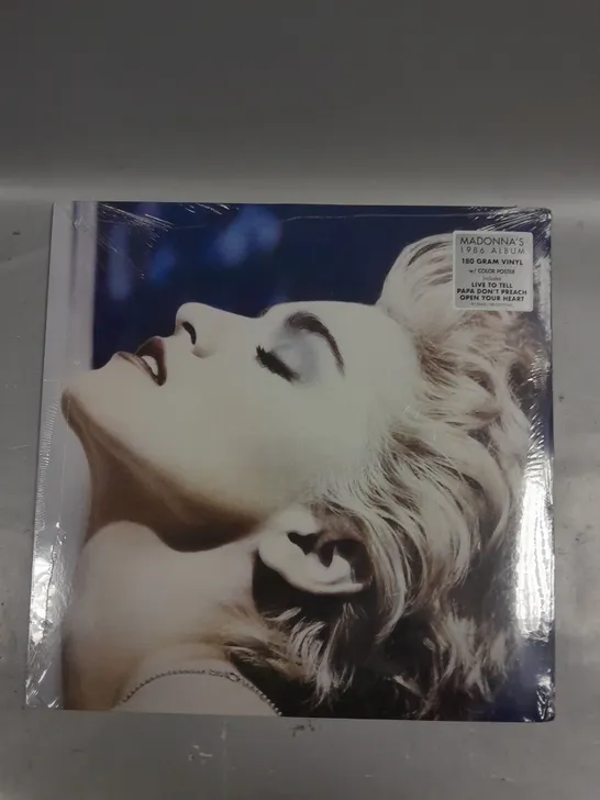 SEALED MADONNA TRUE BLUE LIMITED EDITION VINYL 