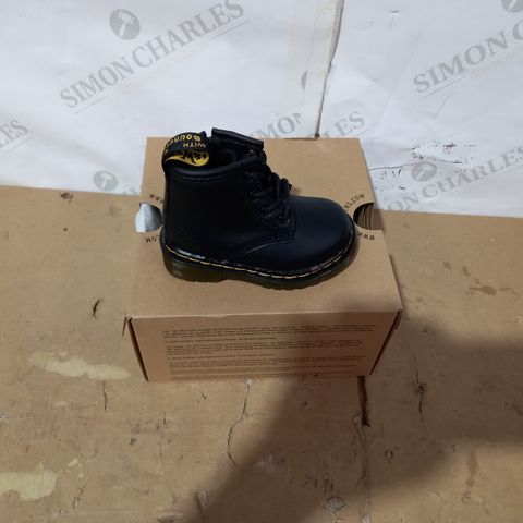 BOXED PAIR OF DR MARTENS BLACK BOOTS SIZE TODDLER 3