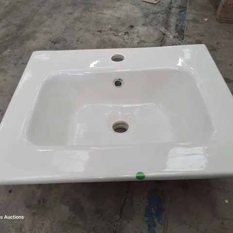 BOXED CANELLI CERAMIC SINGKE TAP VANITY BASIN WHITE 500 × 400mm