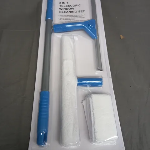 UNIBOS 2-IN-1 TELESCOPIC WINDOW CLEANING SET