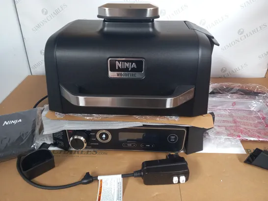 NINJA WOODFIRE ELECTRIC BBQ GRILL & SMOKER WITH AIR FRY FUNCTION OG701UKQ