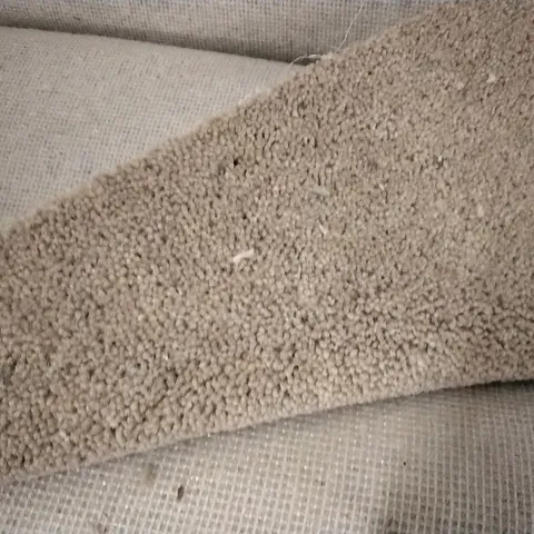 ROLL OF QUALITY CARPET RUNNER LIGHT BROWN APPROXIMATELY 1M X SIZE UNSPECIFIED 