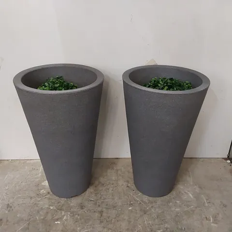 BOXED FAUX PLANT IN POT LINER SET OF 2 (1 BOX)