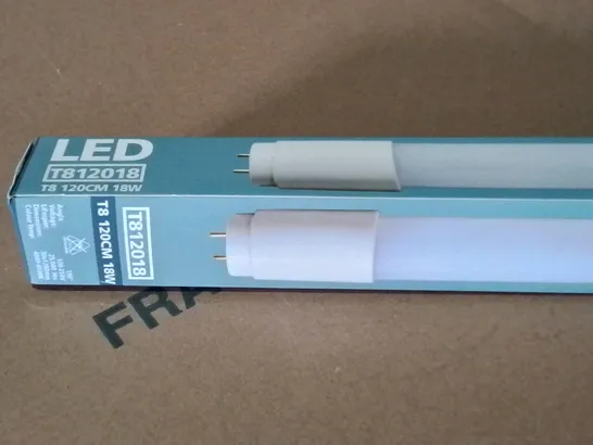 LOT OF 25 EMCOLED T8 120CM 18W LIGHT TUBES - T812018