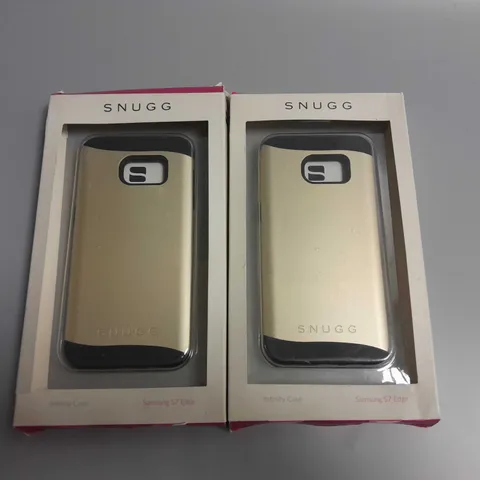 LOT OF 2 BOXED SNUG INFINITY CASES FOR SAMSUNG S7 EDGE