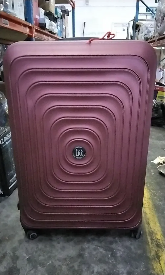 SUBMERGING WINE RED 3 PIECE HARDSHELL SUITCASE 