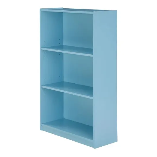 BOXED BERNABEU 3-TIER ADJUSTABLE SHELF BOOKCASE