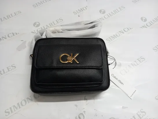 CALVIN KLEIN LEATHER STRAPPED BAG