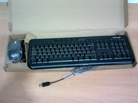 MICROSOFT WIRED KEYBOARD AND MOUSE 