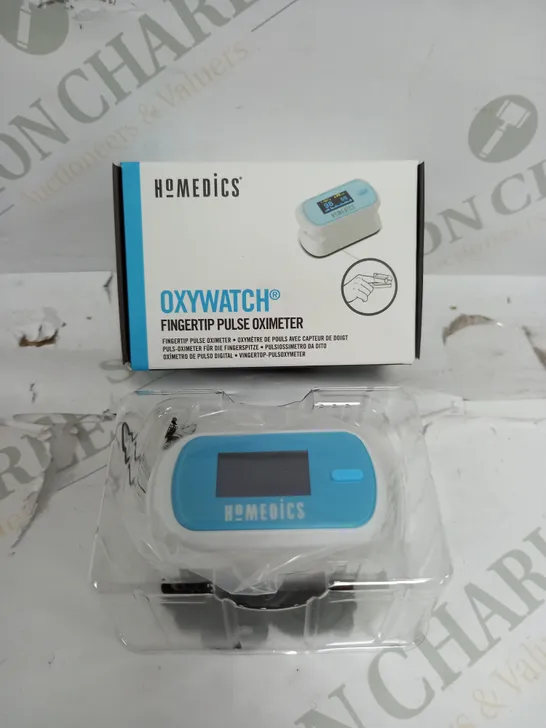 BOX OF APPROXIMATELY 50 HOMEDICS PX101EU PULSE OXIMETER