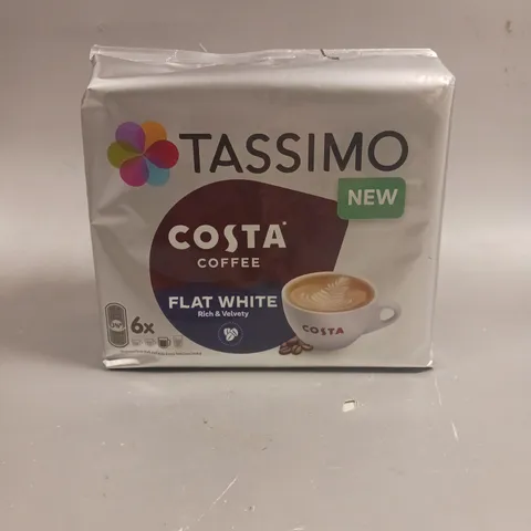 5 X SEALED TASSIMO COSTA COFFEE FLAT WHITE PODS 