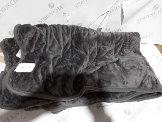 COZEE HOME VELVETSOFT HEATED BLANKET IN DARK TAUPE