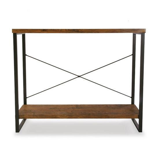 BOXED CONSOLE TABLE - BROWN