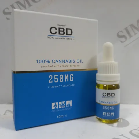 BOXED CANABIDOL CBD OIL 250MG DROPS 10ML