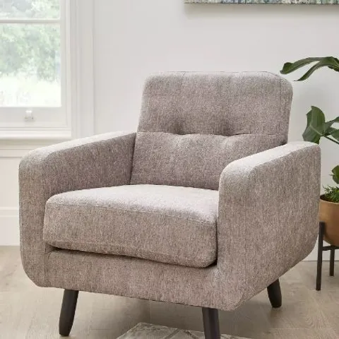 BOXED OSLO FABRIC ARMCHAIR - FSC® CERTIFIED NATURAL