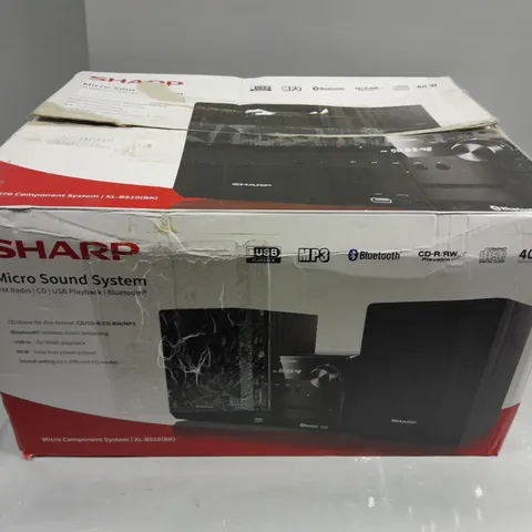 BOXED SHARP MICRO SOUND SYSTEM (XL-B510)