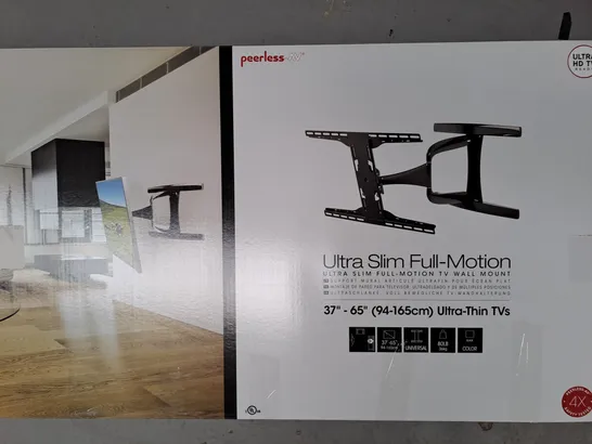 BOXED PEERLESS-AV ULTRA SLIM FULL-MOTION TV WALL MOUNT - COLLECTION ONLY