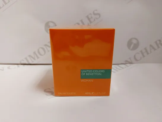 BOX OF 4 UNITED COLORS OF BENETTON WOMAN EAU DE TOILETTE - 40ML