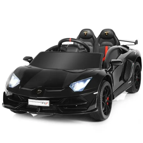 BOXED LAMBORGHINI 12V KIDS ELECTRIC RIDE ON CAR WITH REMOTE CONTROL AND MUSIC - BLACK