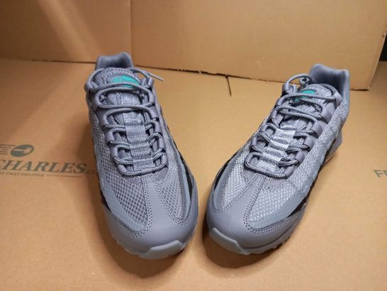 PAIR OF NIKE AIR GREY TRAINERS - SIZE 8