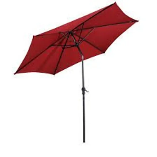 BOXED COSTWAY 270cm PATIO UMBRELLA CANTILEVER FOR GARDEN AND DECK - WINE