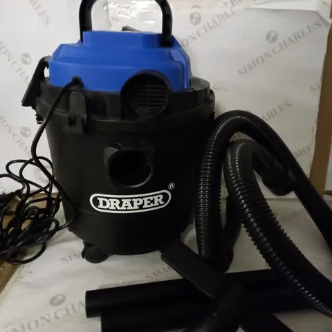 DRAPER 90107 230V 1250W 15L WET AND DRY VACUUM CLEANER