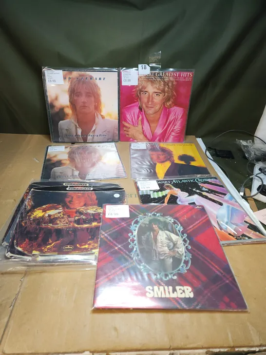 A COLLECTION OF 9 X ROD STEWART VINYL LPS