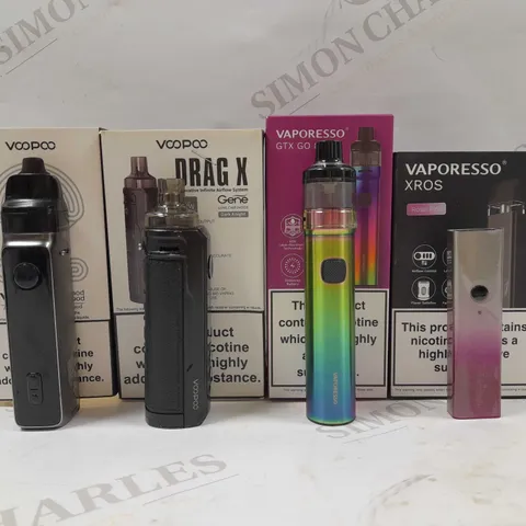 LOT OF APPROX 20 ASSORTED ITEMS TO INCLUDE - VAPORESSO XROS - VAPORESSO GTX GO 80 - VOOPOO DRAG X ECT