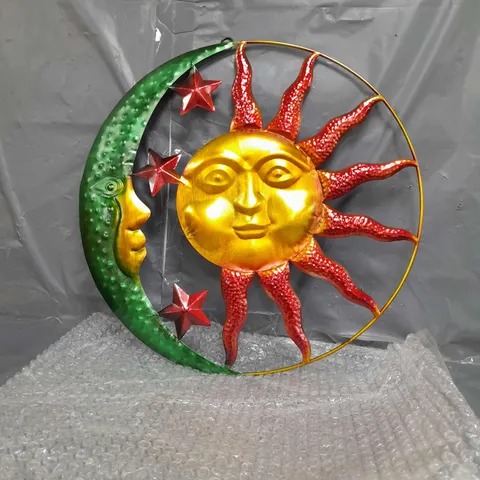 SUN AND MOON TIN DECOR