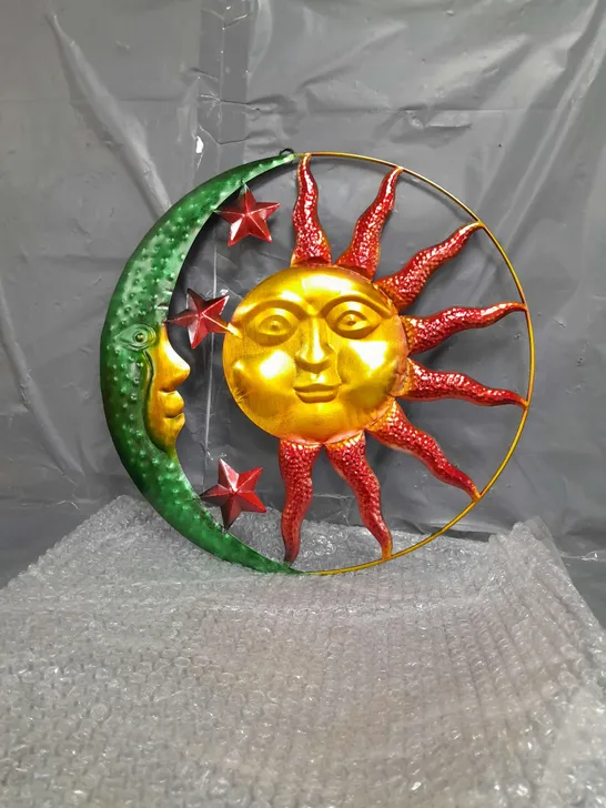 SUN AND MOON TIN DECOR