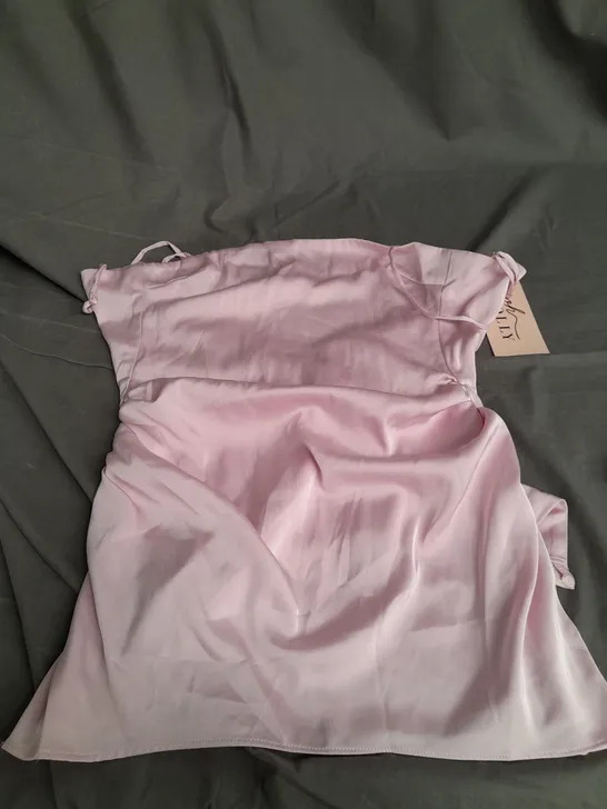 OH POLLY SIZE 6 BLUSH MINI DRESS 