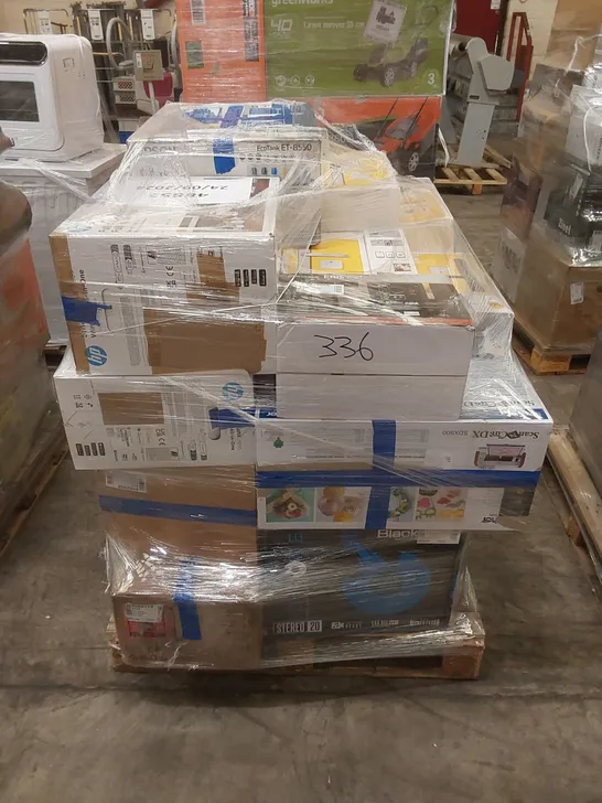 PALLET OF APPROXIMATELY 31 UNPROCESSED RAW RETURN HOUSEHOLD AND ELECTRICAL GOODS TO INCLUDE;