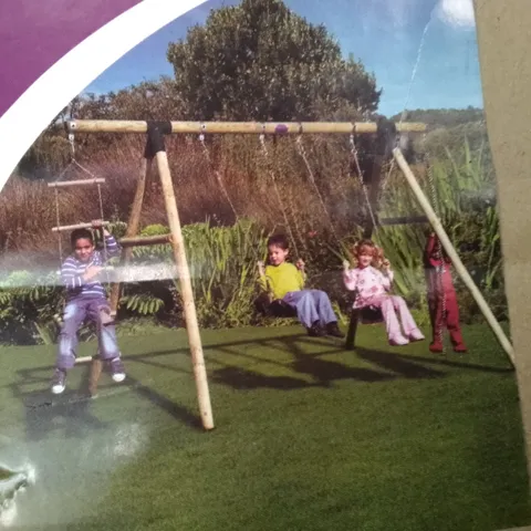 GIBBON WOODEN GARDEN SWING SET (ONLY BOX 1 OF 4)