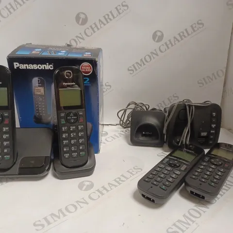 2 X PANASONIC HOME TELEPHONES - KX-TGC220 & KX-TGC412