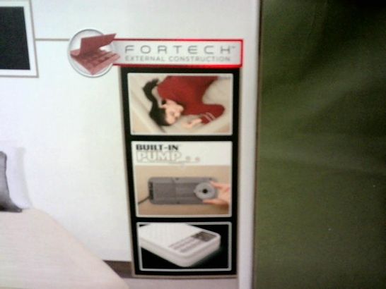 BOXED BESTWAY FORTECH QUEEN AIRBED WITH BUILT IN A/C PUMP