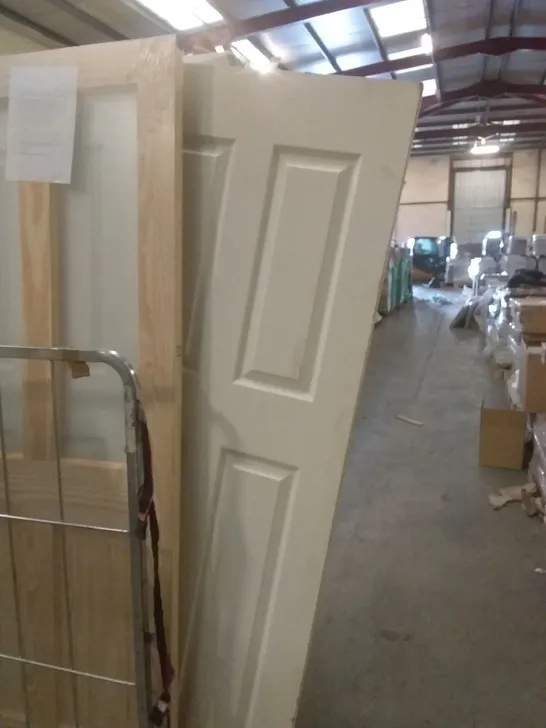 PREFINISHED 4 PANEL WHITE INTERNAL DOOR, NO SIZE SPECIFIED 