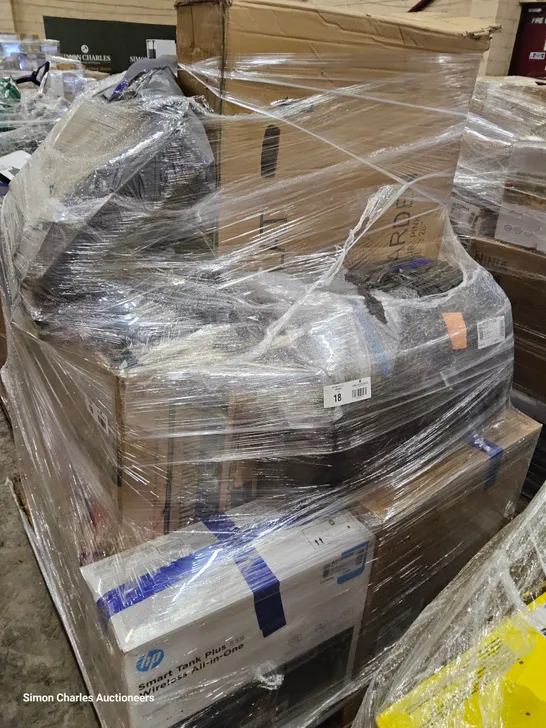 PALLET OF APPROXIMATELY 16 UNPROCESSED RAW RETURN HOUSEHOLD AND ELECTRICAL GOODS TO INCLUDE;