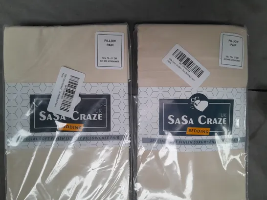 BOX OF APPROXIMATELY 15 ASSORTED SASA CRAZE BEDDING ITEMS IN VARIOUS STYLES AND COLOURS