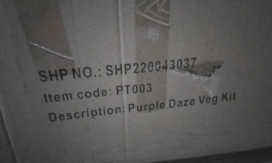 BOX OF APPROXIMATELY 20 BRAND NEW PURPLE DAZE VEG KIT