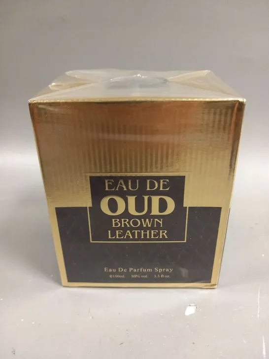 BOXED AND SEALED EAU DE OUD BROWN LEATHER EAU DE PARFUM 100ML