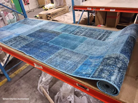 DESIGNER SIESTA BLUE RUG 75 × 300